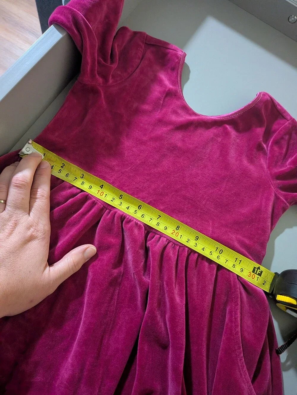 Hanna Andersson Velour Skater Dress 6-7